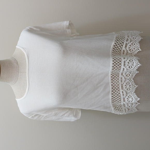 Forever 21 white crop top size M - Picture 1 of 4